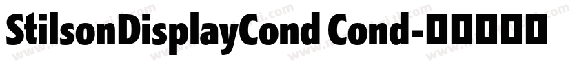StilsonDisplayCond Cond字体转换
